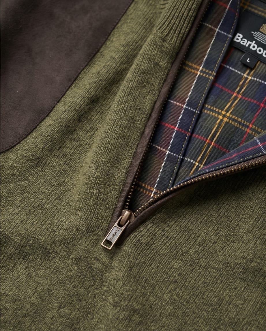 BARBOUR WHITWORTH HALF ZIP SWEATER