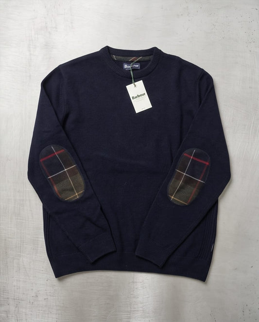 BARBOUR HOLDEN CREW NECK SWEATER NAVY