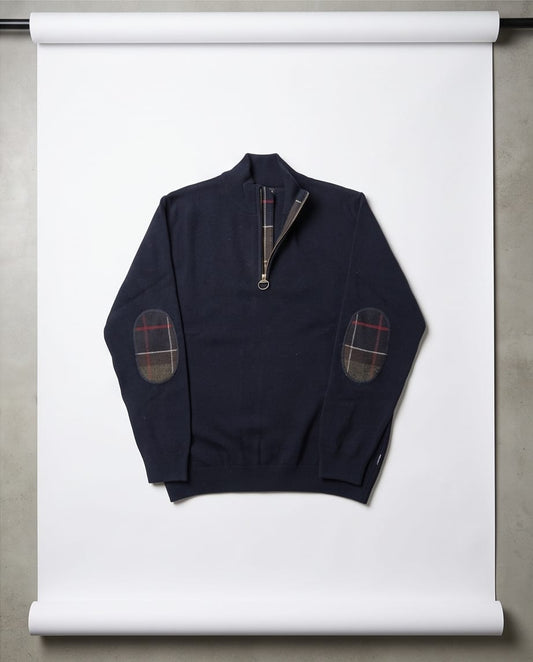 BARBOUR HOLDEN 1/4 ZIP NAVY
