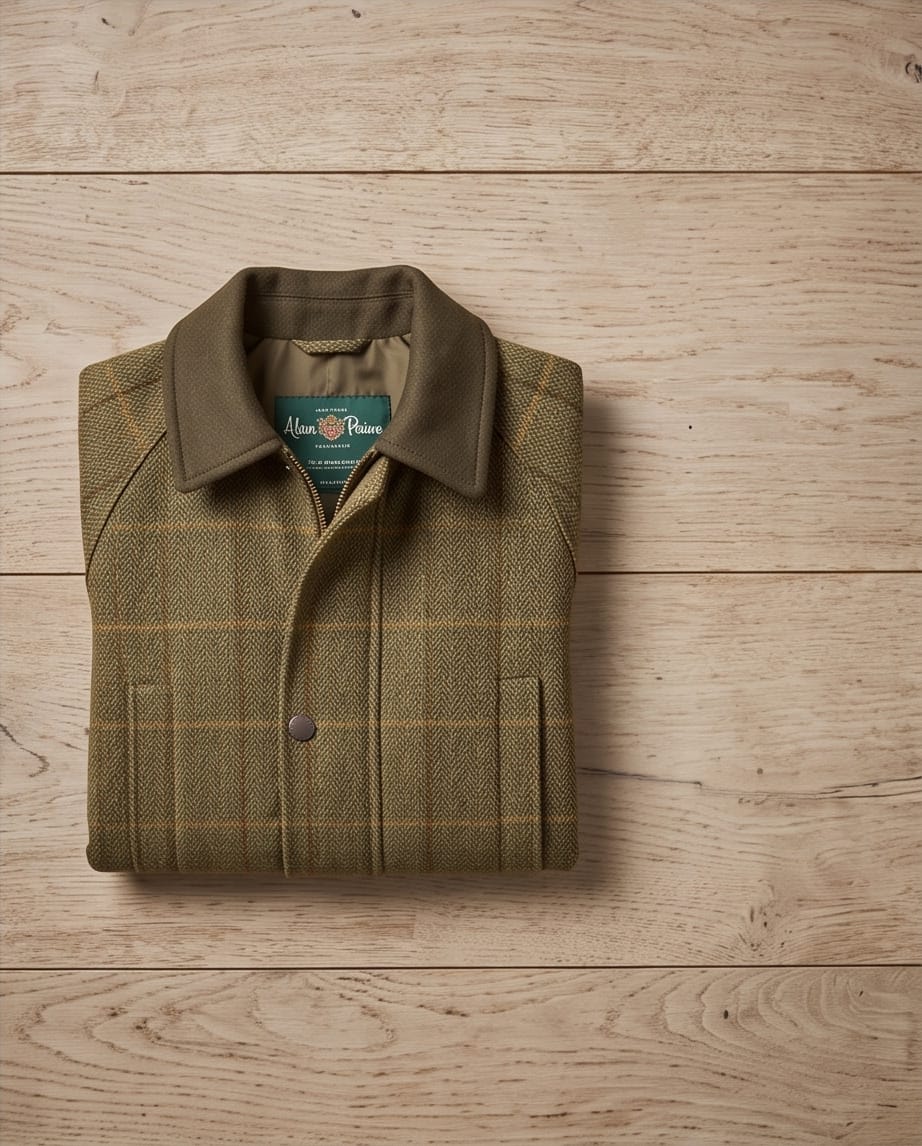 ALAN PAINE RUTLAND KIDS COAT GREEN ASH