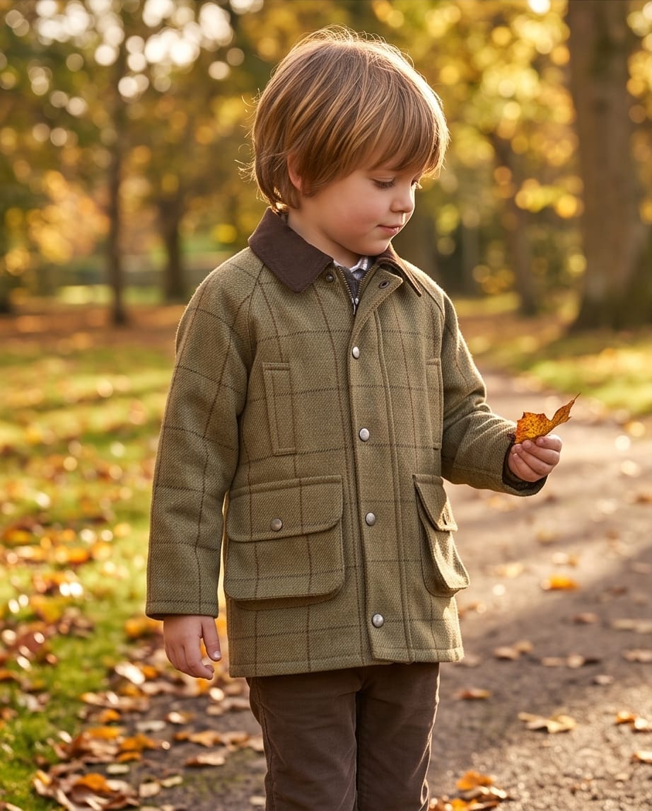 ALAN PAINE RUTLAND KIDS COAT LICHEN