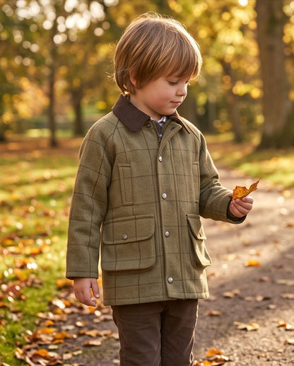 ALAN PAINE RUTLAND KIDS COAT LICHEN
