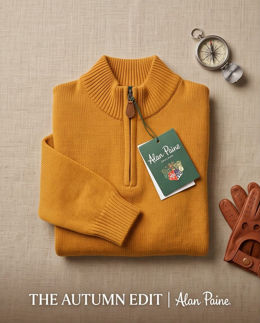 ALAN PAINE Children's quarter zip jumper