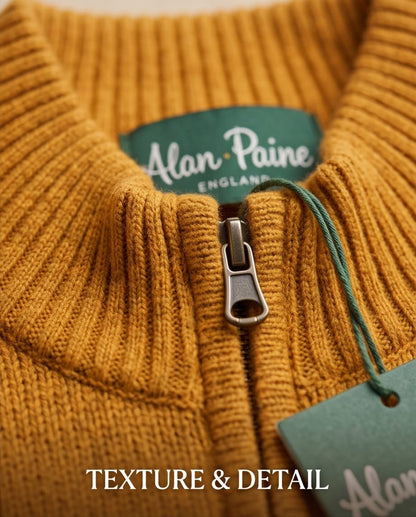 ALAN PAINE Children's quarter zip jumper