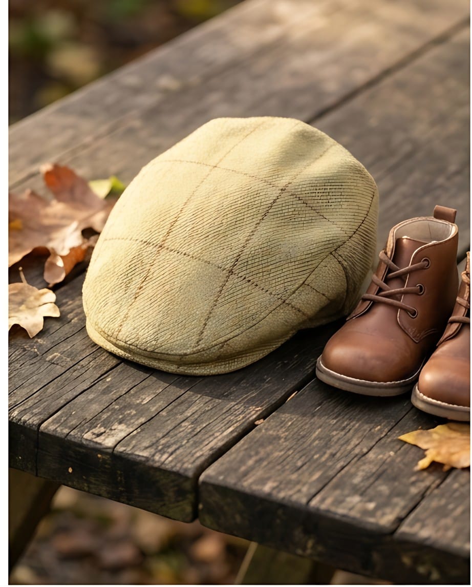 ALAN PAINE Rutland Children's Cap in Lichen