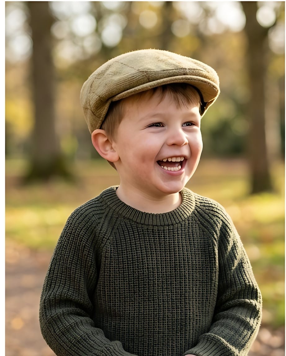 ALAN PAINE Rutland Children's Cap in Lichen