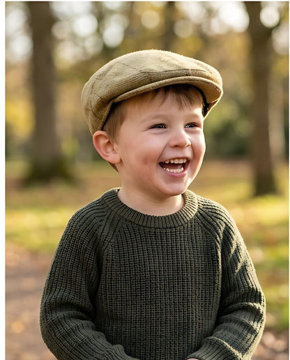 ALAN PAINE Rutland Children's Cap in Lichen