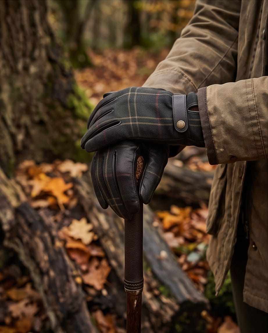 BARBOUR AUBREY WATERPROOF TARTAN GLOVES