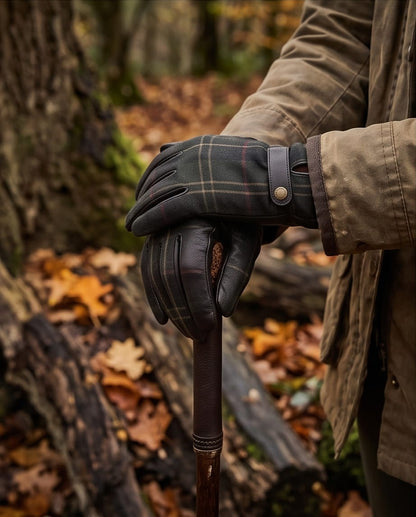 BARBOUR AUBREY WATERPROOF TARTAN GLOVES