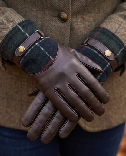 BARBOUR DEE TARTAN GLOVES (dame)