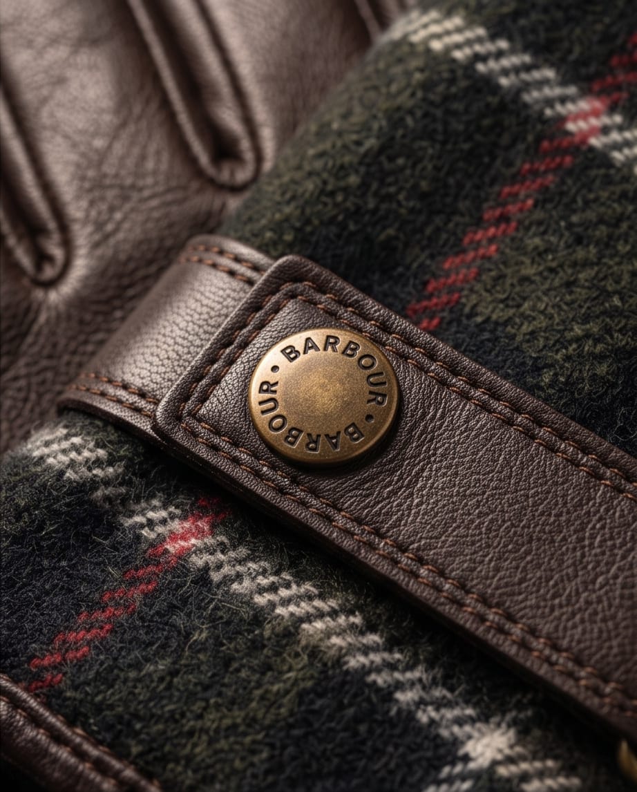 BARBOUR AUBREY WATERPROOF TARTAN GLOVES