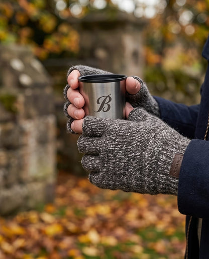 BARBOUR HEATH FINGERLESS WOOL GLOVES