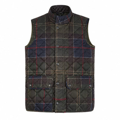 BARBOUR ICONS TARTAN LOWERDALE QUILTED GILET
