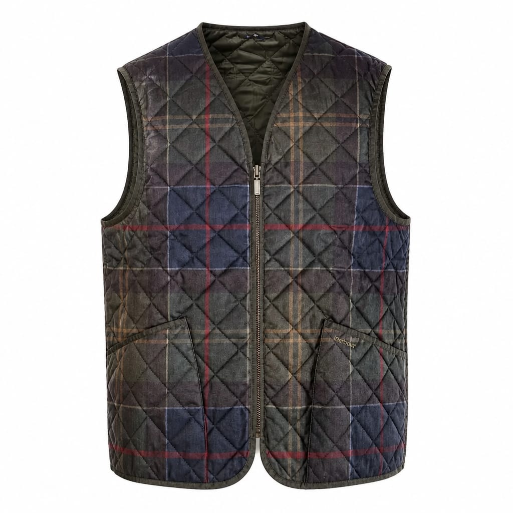 BARBOUR ICONS TARTAN QUILTED LINER