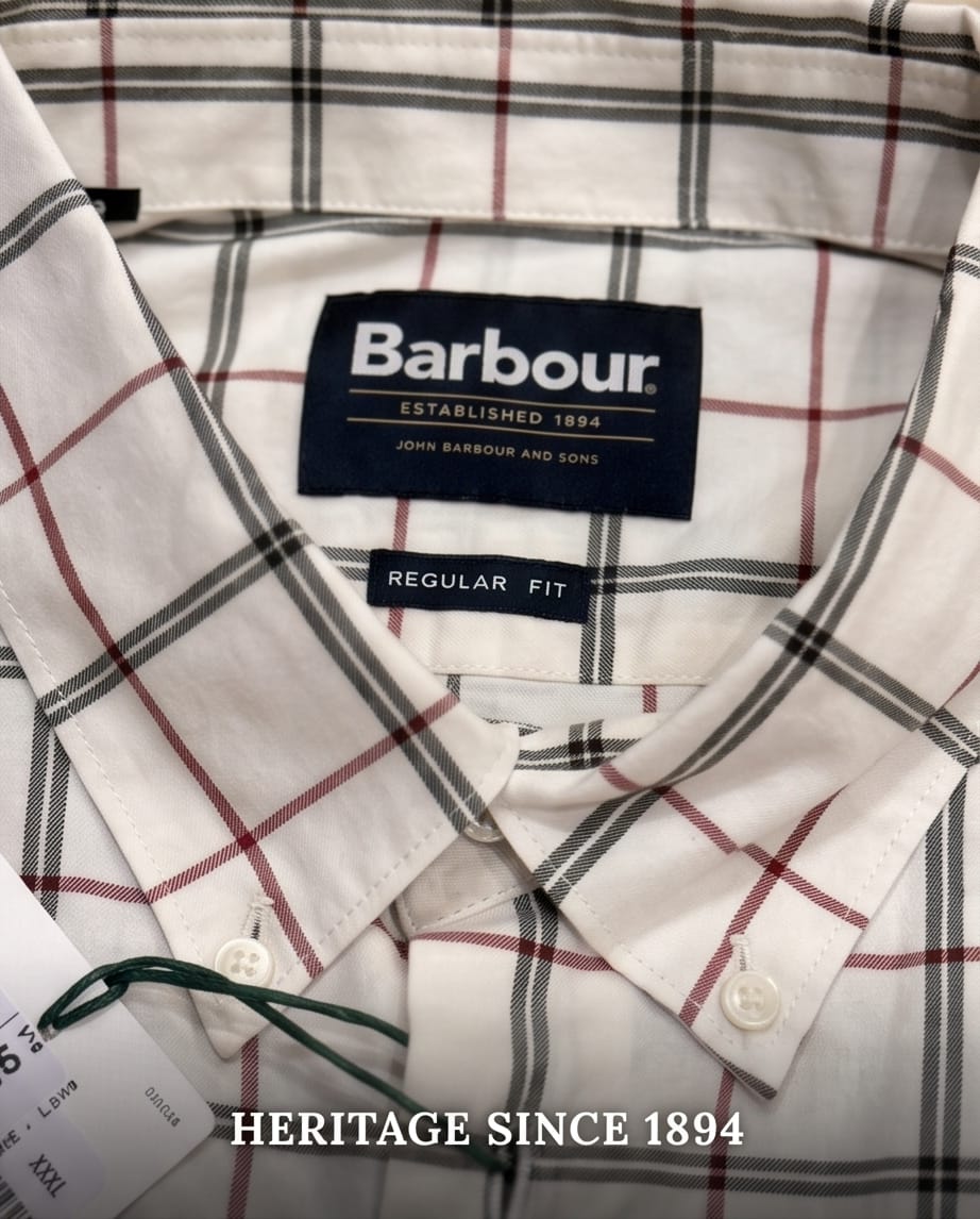 BARBOUR DEEPFELL REGULAR TATTERSAL SHIRT