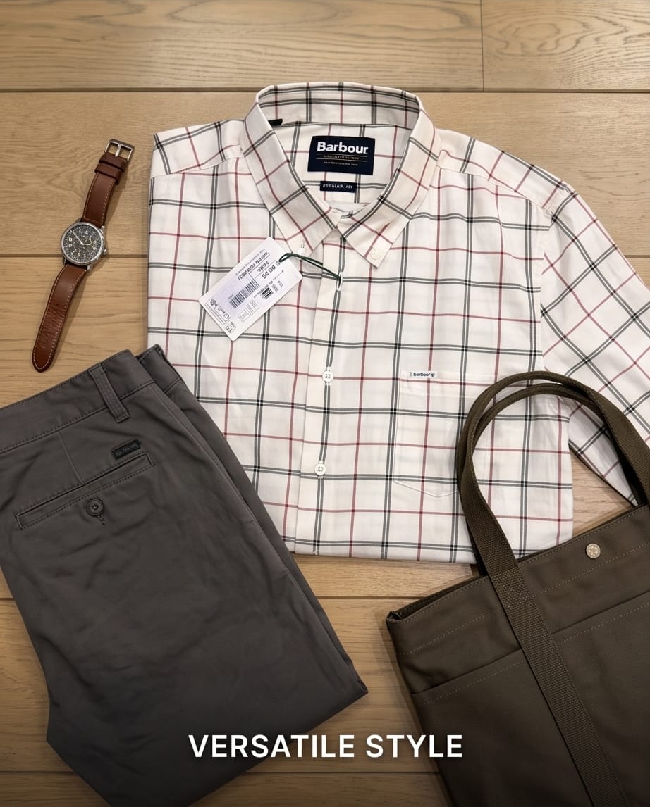 BARBOUR DEEPFELL REGULAR TATTERSAL SHIRT