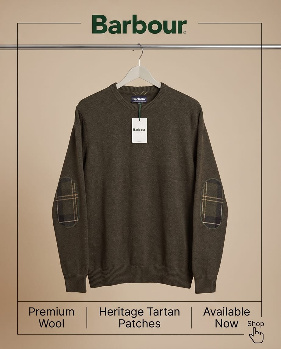 BARBOUR HOLDEN CREW NECK SWEATER