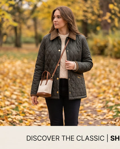 BARBOUR ICONS CROPPED LIDDESDALE QUILTED JACKET