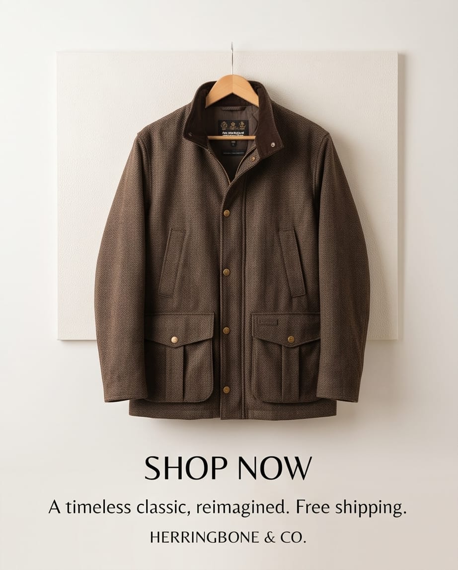 BARBOUR HEREFORD TWEED WOOL JACKET