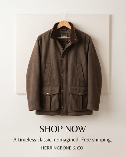 BARBOUR HEREFORD TWEED WOOL JACKET