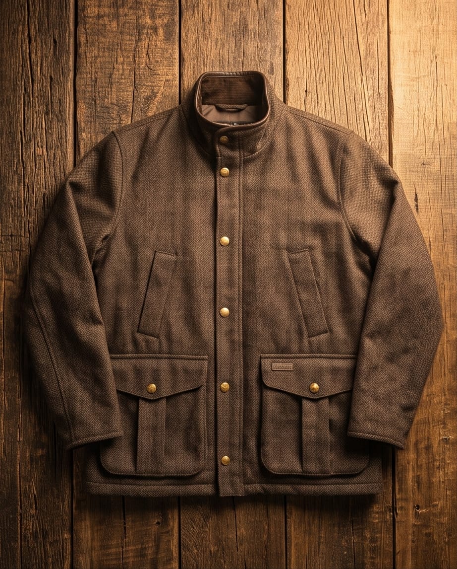 BARBOUR HEREFORD TWEED WOOL JACKET