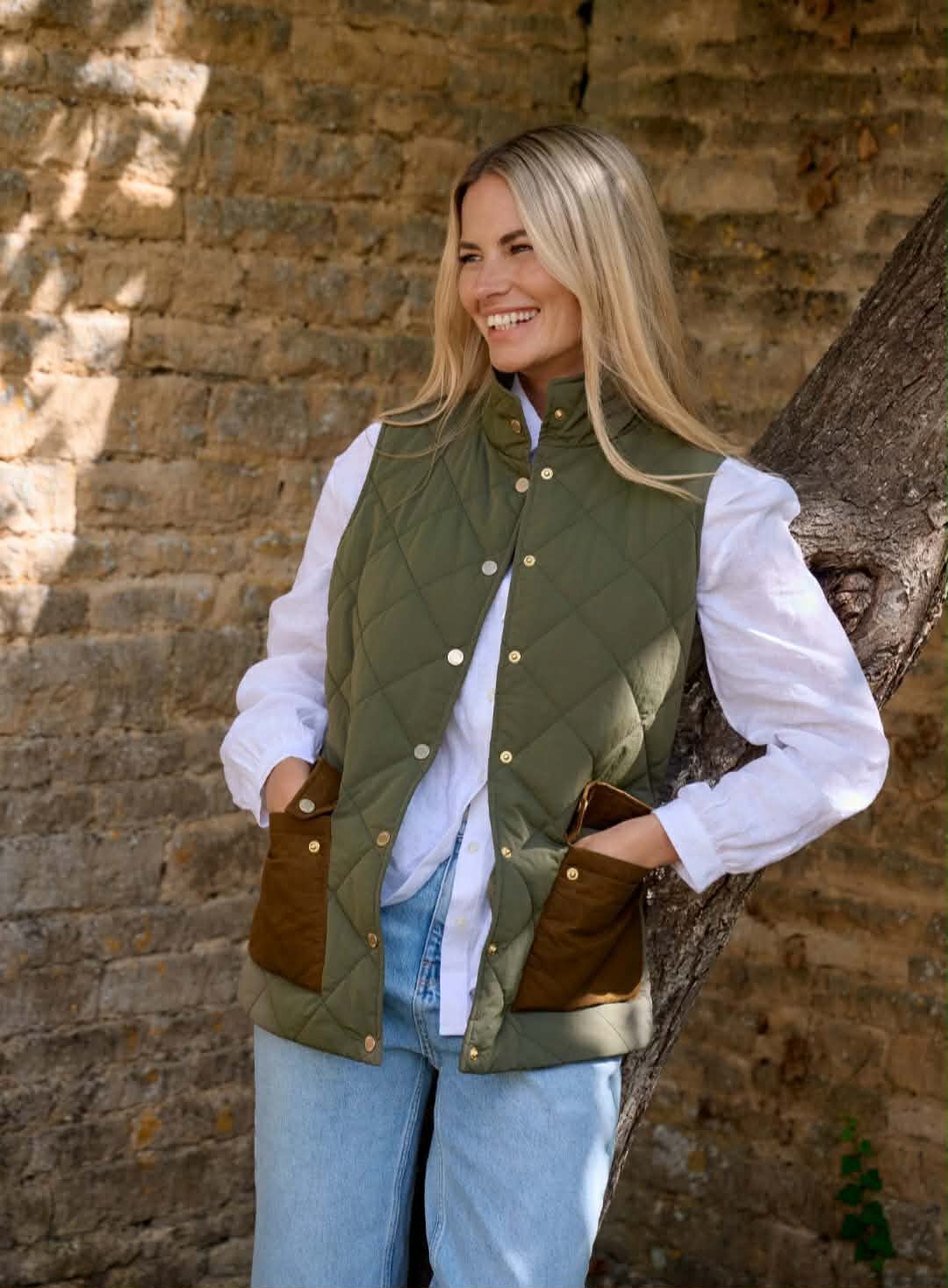 Clashmore Dames Heritage Bodywarmer - Kelp