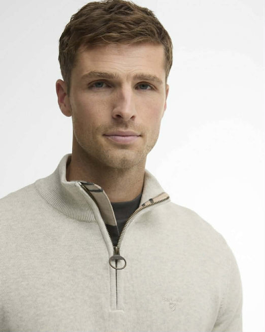 BARBOUR HALF ZIP COTTON