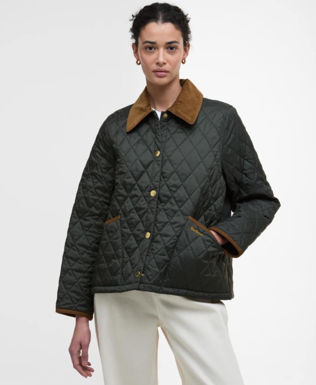 BARBOUR ICONS CROPPED LIDDESDALE QUILTED JACKET