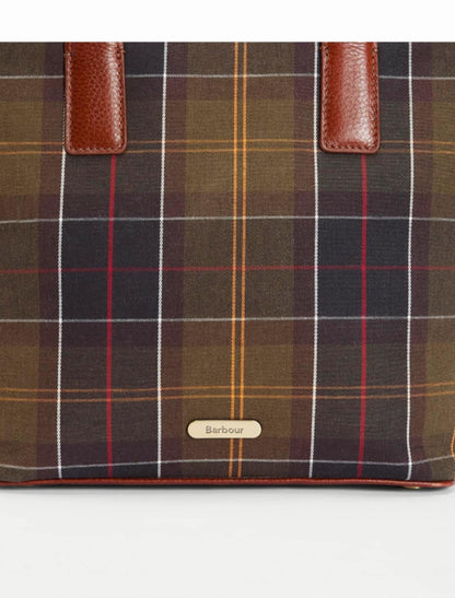 BARBOUR BIRCH TARTAN TOTE BAG