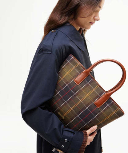 BARBOUR BIRCH TARTAN TOTE BAG