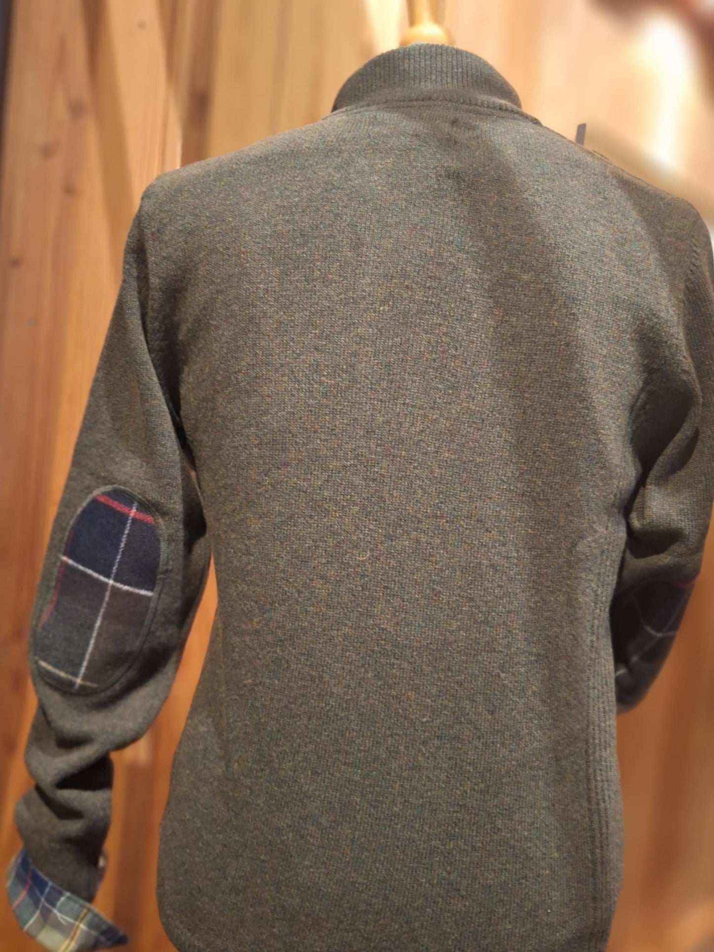 BARBOUR HOLDEN HALF ZIP KNITTED JUMPER