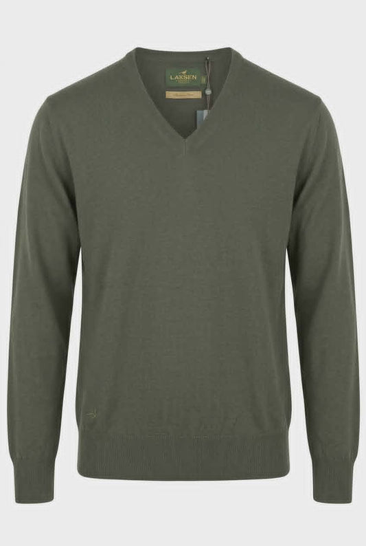 LAKSEN DAMES MERINO V-NEK