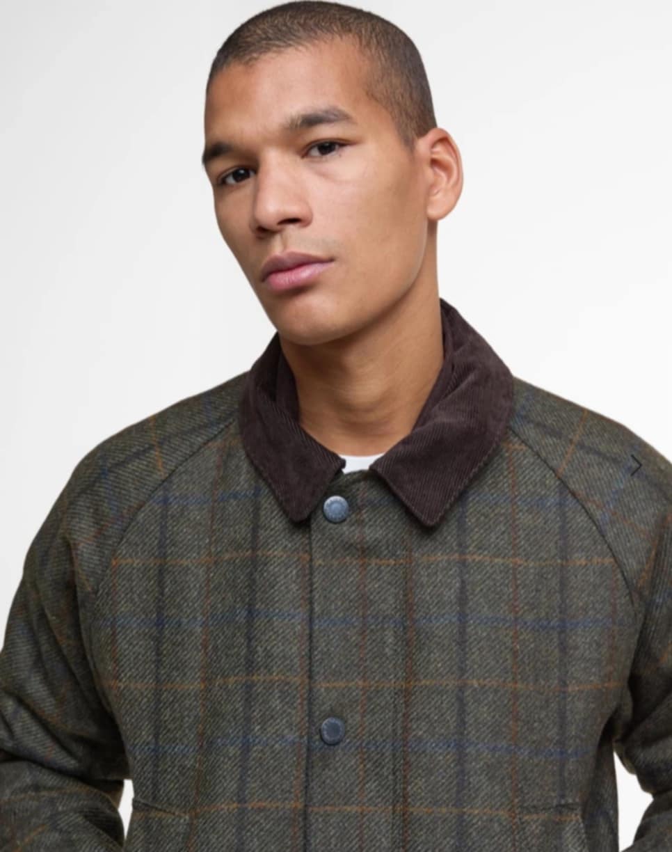 BARBOUR BEDALE CHECK WOOL JACKET