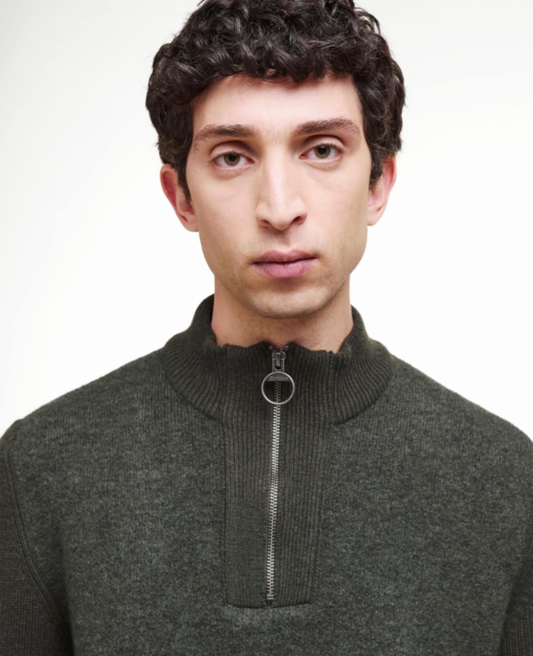 BARBOUR MILBURN HALF ZIP KNITTED JUMPER