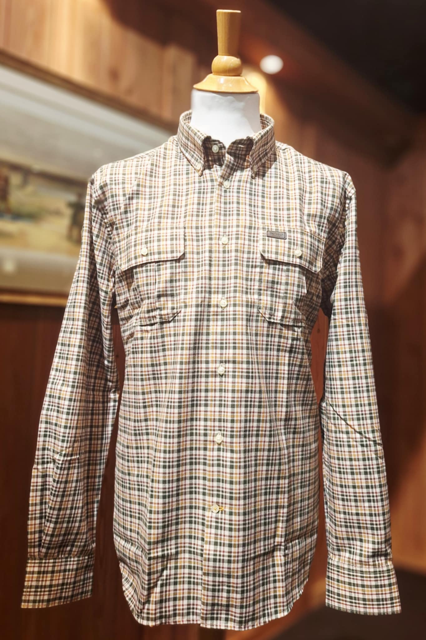 BARBOUR PANWELL THERMO WEAVE REGULAR CHECKED SHIRT