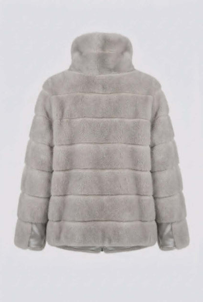 MAXIMILIAN FAUX-FUR JACKET