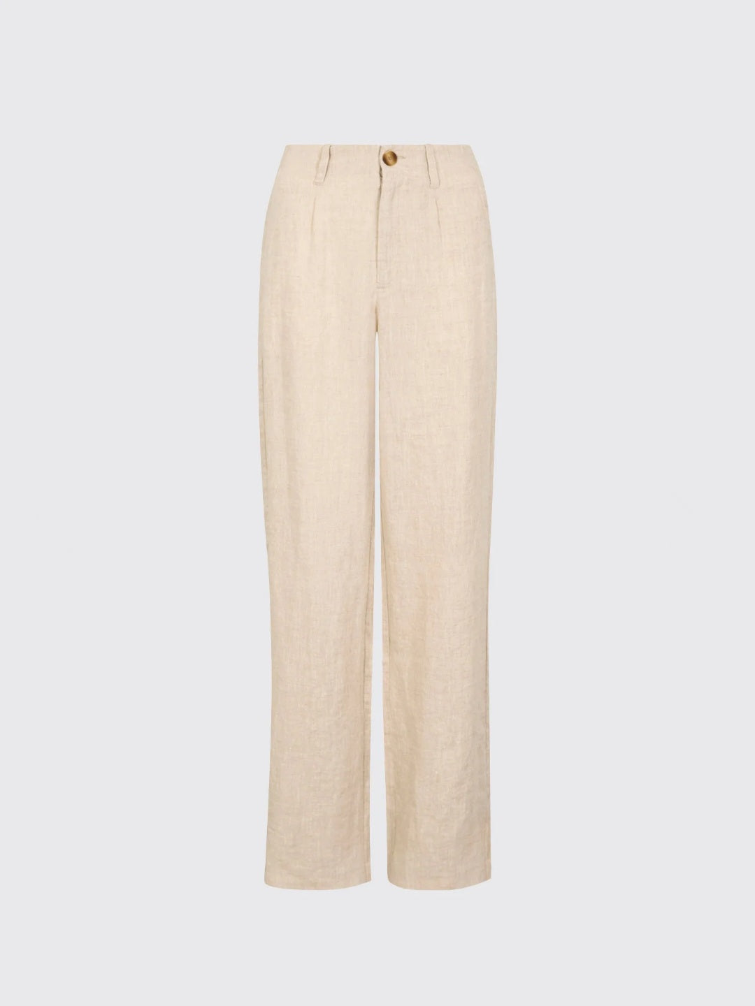Kelby Dames Linnen Broek - Oatmeal