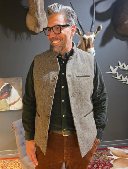 QUILTED GILET TWEED LAKSEN